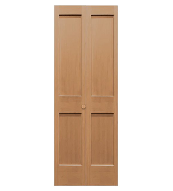 Hemlock 2 Panel Shaker Bifold Door