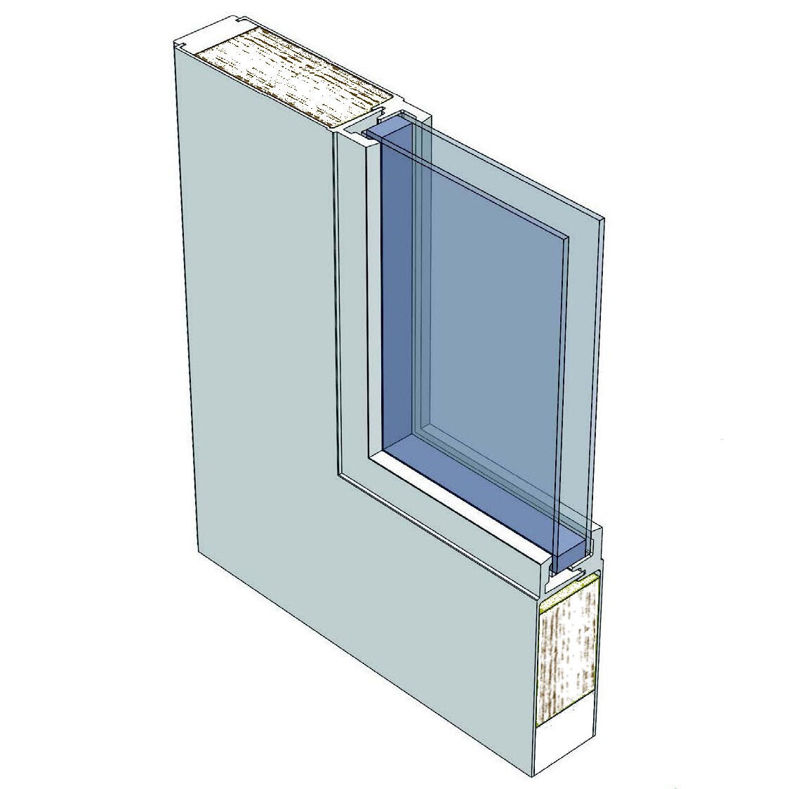 Exterior Prehung 3/4 Length 6 Lite Door NAFS