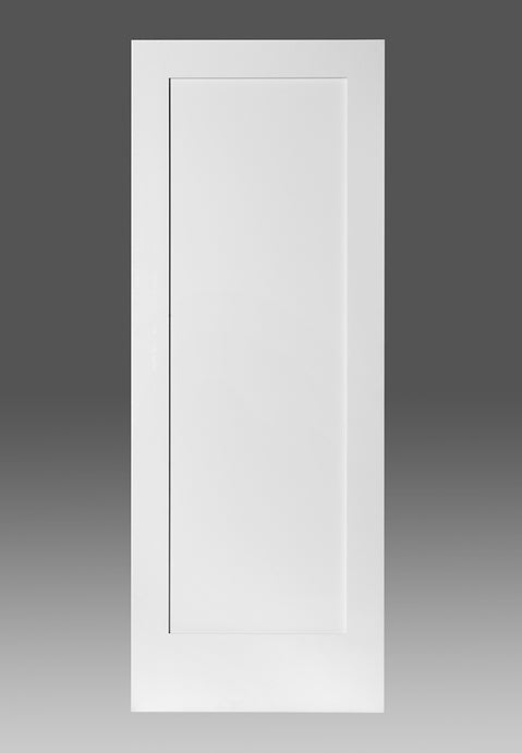Economical 1 Panel Solid Shaker Door - Prehung