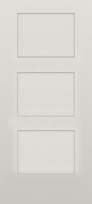 Plastpro 3 Equal Panel Shaker Fiberglass Exterior Door