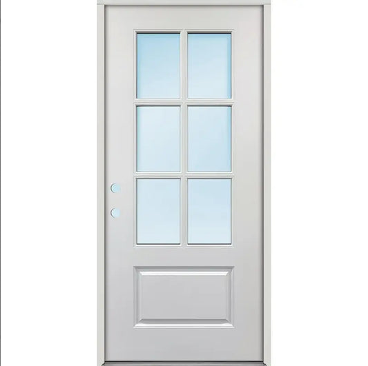 Exterior Prehung 3/4 Length 6 Lite Door NAFS