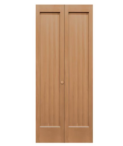 Hemlock 1 Panel Shaker Bifold Door