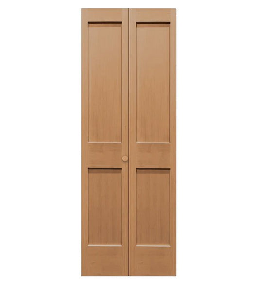 Hemlock 2 Panel Shaker Bifold Door