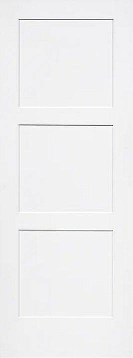 3 Equal Panel Solid Shaker Interior Door - 8433 - Prehung