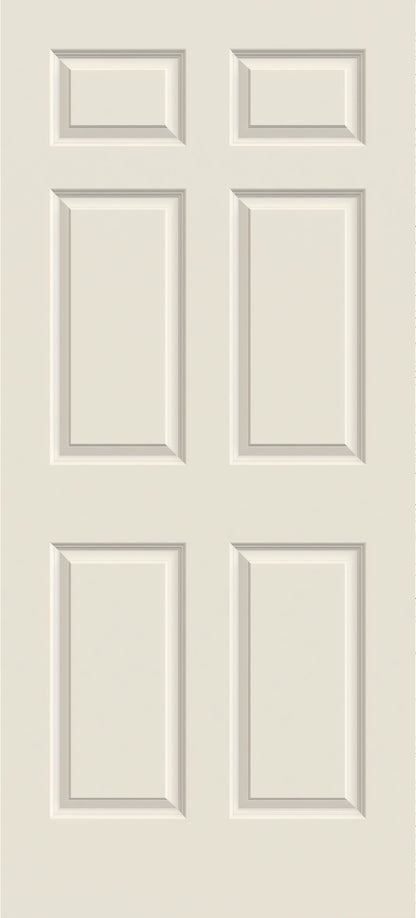 6 Panel Hollow Core Interior Door - Colonist - Prehung