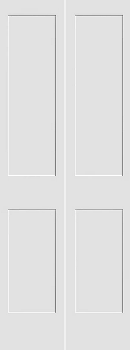 2 Panel Solid Bifold Shaker Door - 8412