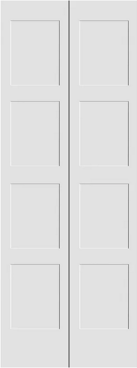 4 Equal Panel Solid Bifold Shaker Door - 84444