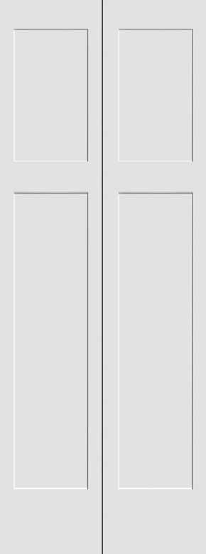 3 Panel Craftsman Solid Bifold Shaker Door - 8413