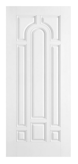 Smooth White 8 Panel Fiberglass Door
