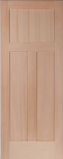 Hemlock 3 Panel Shaker Interior Door - Prehung