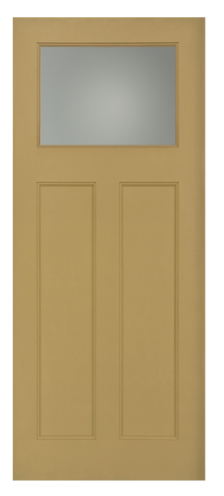 Fir Grain Craftsman 2P w. Direct Glazed Clear Glass