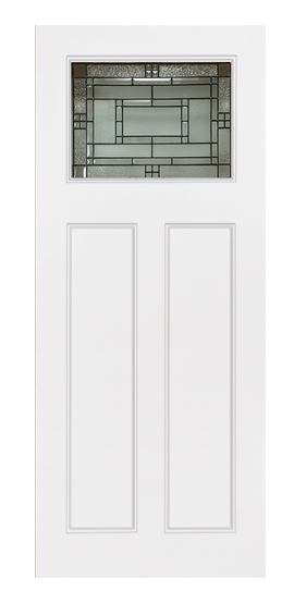 Smooth White Craftsman 2P w. Direct Glazed Metro Glass