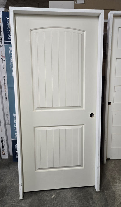 2 Panel Arch Top Hollow Core Interior Door - Sante Fe - Prehung